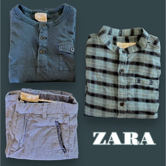 SOLD Zara Boys Bundle - Tops & Shorts - Picture 1 of 6